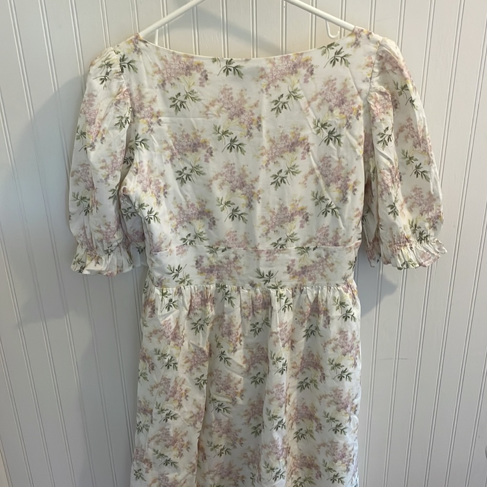 & Other Stories Floral Puff Sleeve Midi Dress - Picture 3 of 7